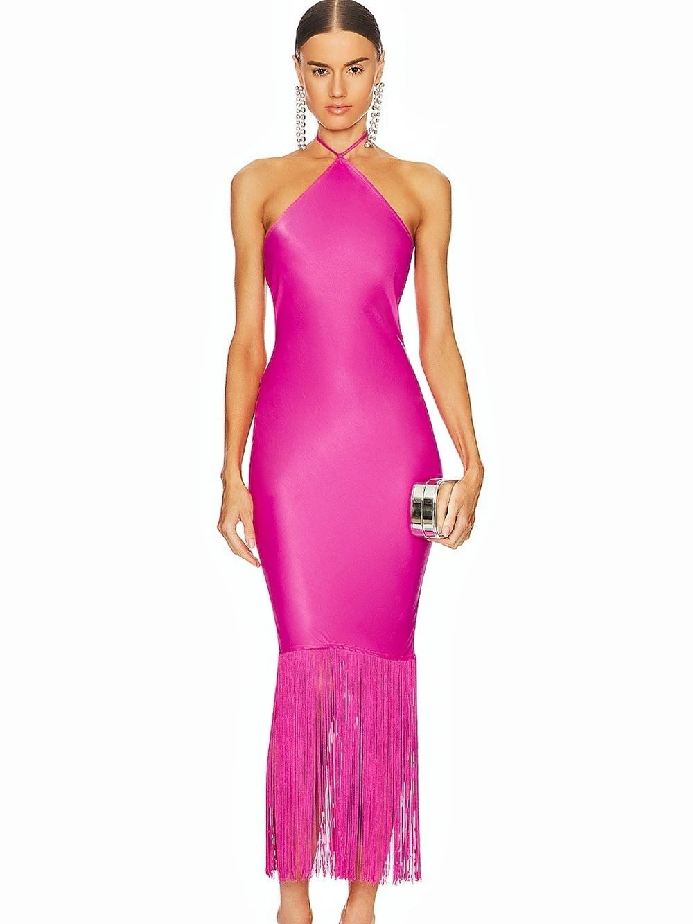 Camila Coelho Payton Maxi Dress Pink XXS
